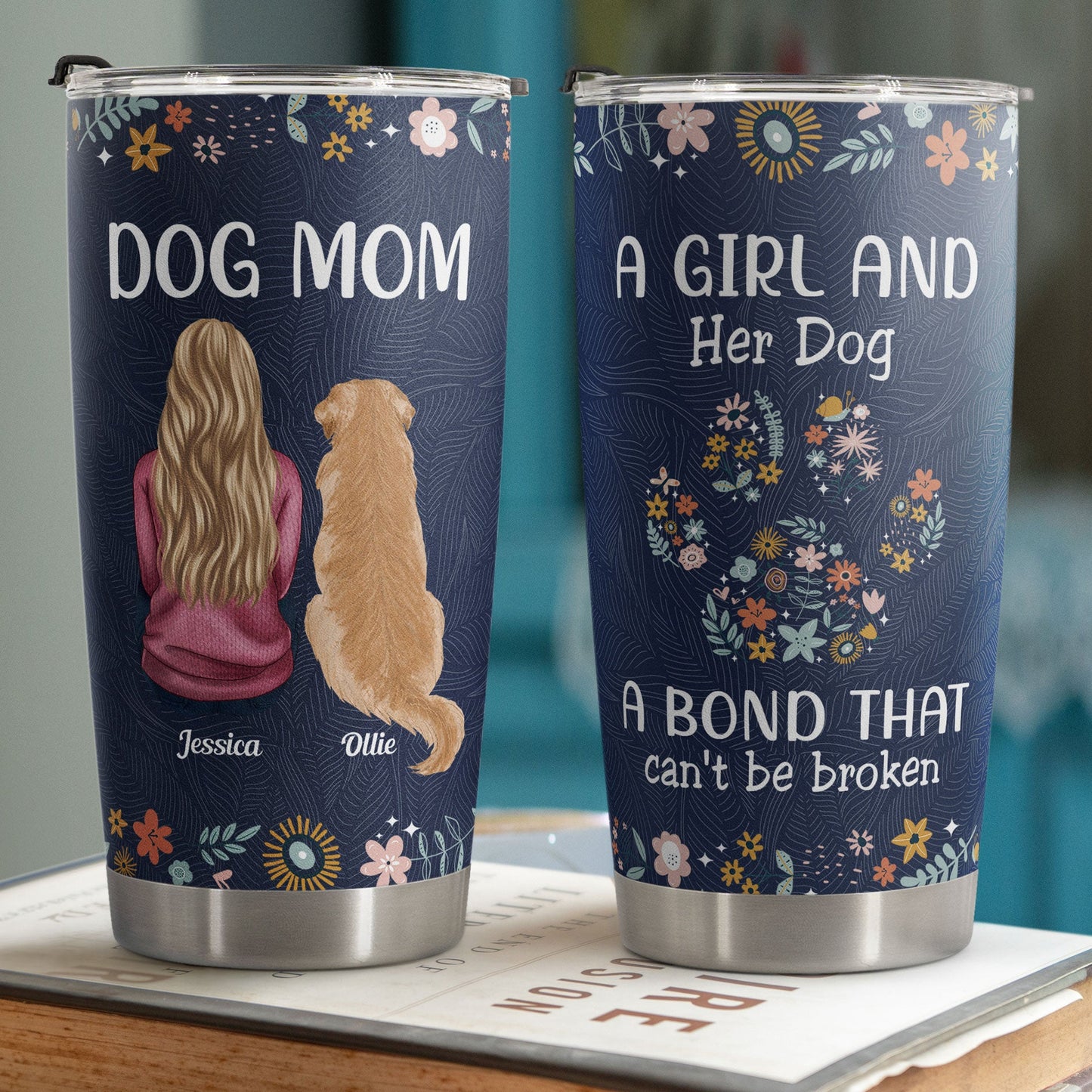 A Girl And Her Dog Unbreakable Bond New - Personalized Tumbler Cup