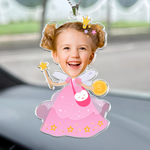 Adorable Kids Wear Tooth Fairy Costume - Personalized Photo Rear View Mirror Accessory