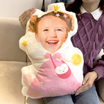Adorable Kids Wear Tooth Fairy Costume - Personalized Photo Custom Shaped Pillow