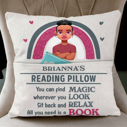 All You Need Is A Book - Personalized Pocket Pillow (Insert Included)