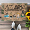 Aloha Welcome To Hale Mahalo For Removing Your Slippahs - Personalized Doormat