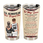 Always Be Your Biggest Fan - Personalized Tumbler Cup - Anniversary, Valentine's Day, Birthday Gift For Basketball Player, Boyfriend, Lover, Husband