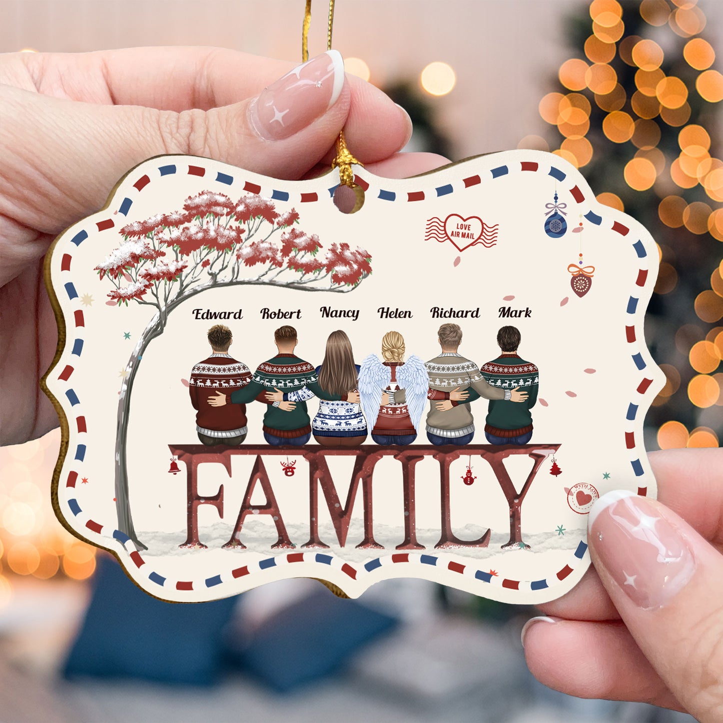 Always Brothers And Sisters - Personalized Christmas Wooden Card With Pop Out Ornament - Christmas Gift For Brothers, Sisters