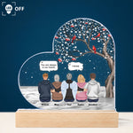 Always On My Mind, Forever In My Heart - Personalized LED Light