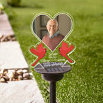 Always On Our Minds Forever In Our Hearts - Personalized Photo Solar Light