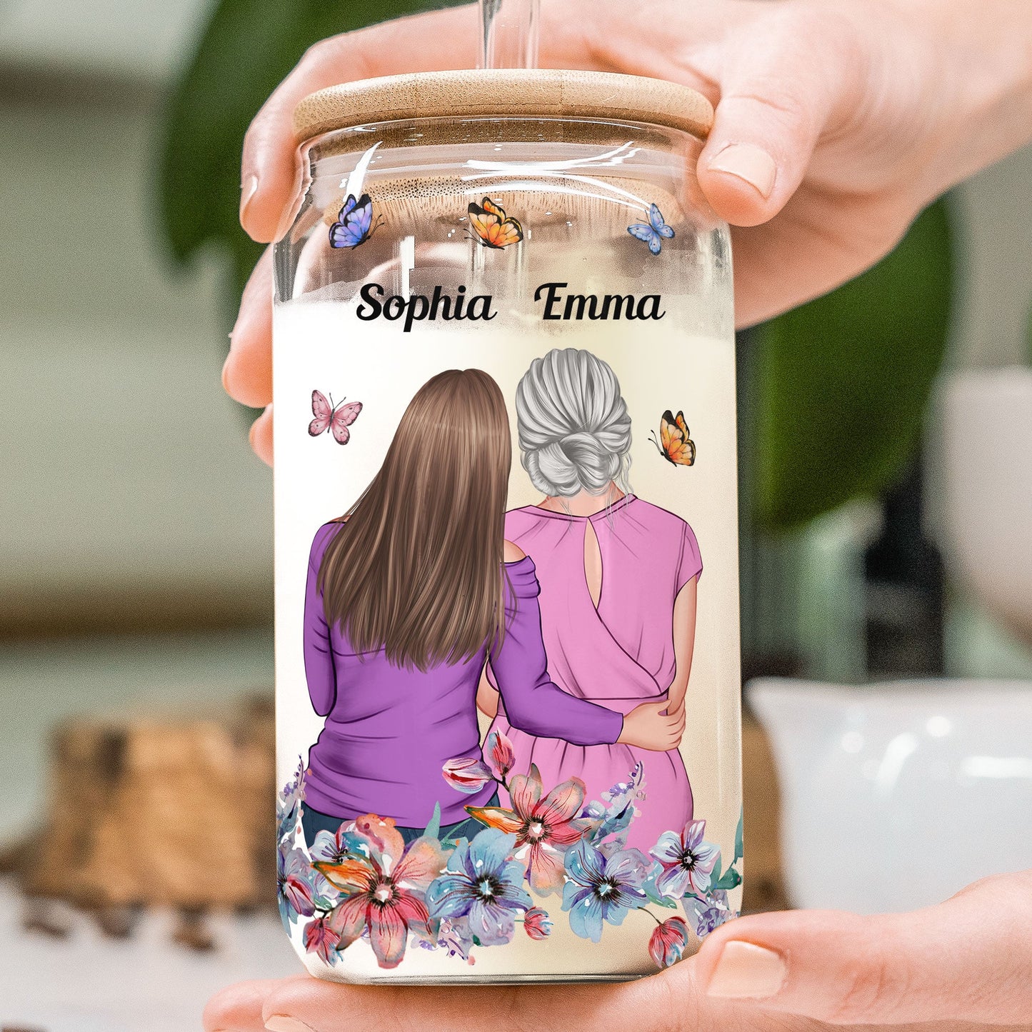 Always Remember You Are Braver - Personalized Clear Glass Can