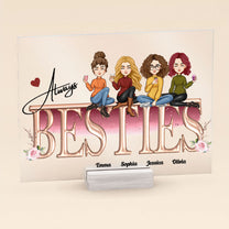 Always Sisters - Personalized Acrylic Plaque - Birthday Loving Gift For Sisters, Besties, Sistas