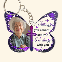 Always With You - Personalized Acrylic Photo Keychain