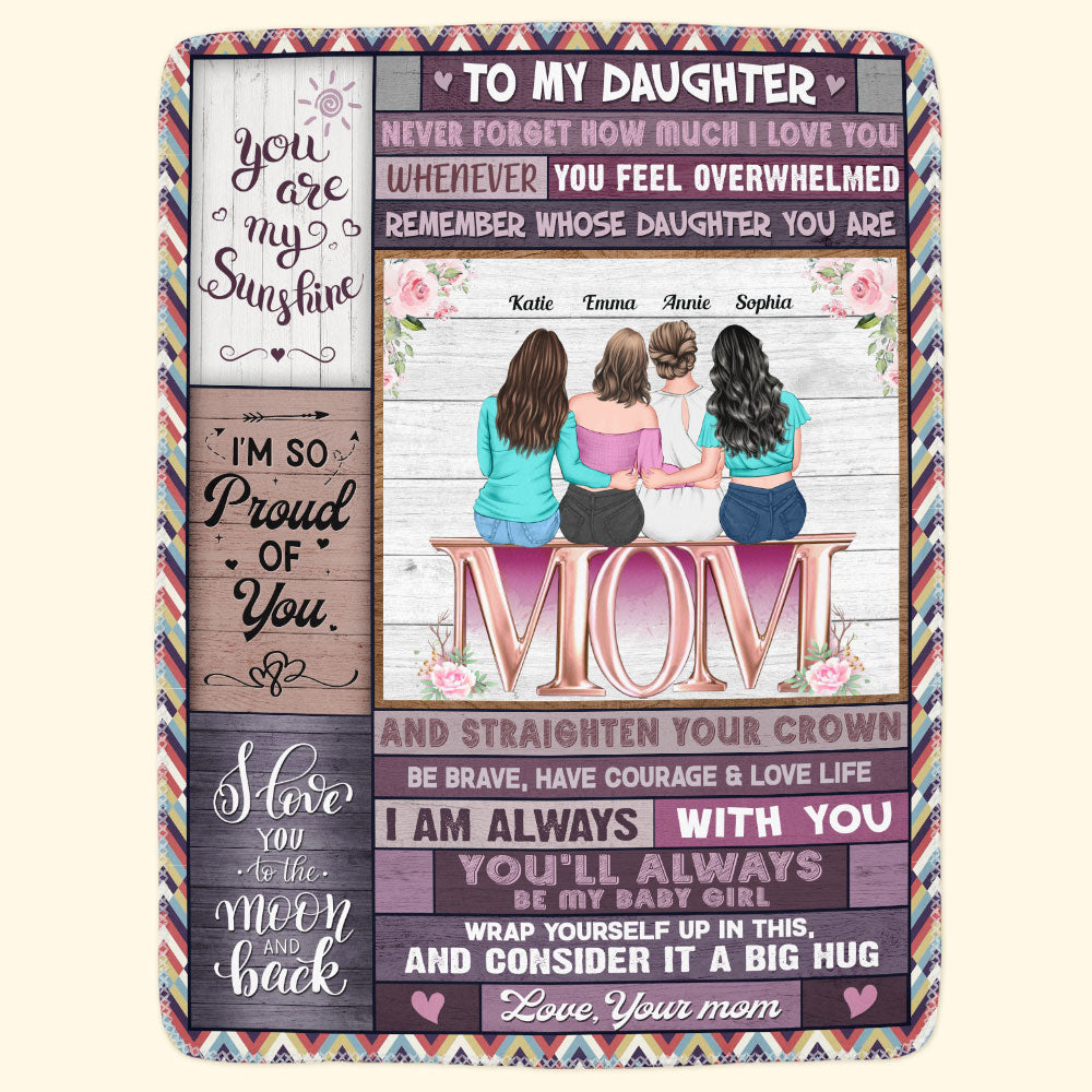 Always Be My Baby Girl - Personalized Daughter Blanket