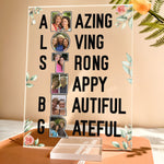 Amazing Mother - Personalized Acrylic Photo Plaque