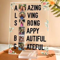 Amazing Mother - Personalized Acrylic Photo Plaque