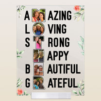 Amazing Mother - Personalized Acrylic Photo Plaque