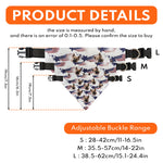 American Flag Bandana Dog Custom Face - Personalized Photo Bandana Collar