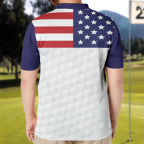 American Flag USA Gift For Golf Lovers Men Women - Custom Golf Shirt