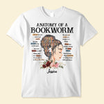 Anatomy Of A Bookworm - Personalized Shirt - Birthday, Funny Gift For Bookworn, Book Lovers, Reading Lovers