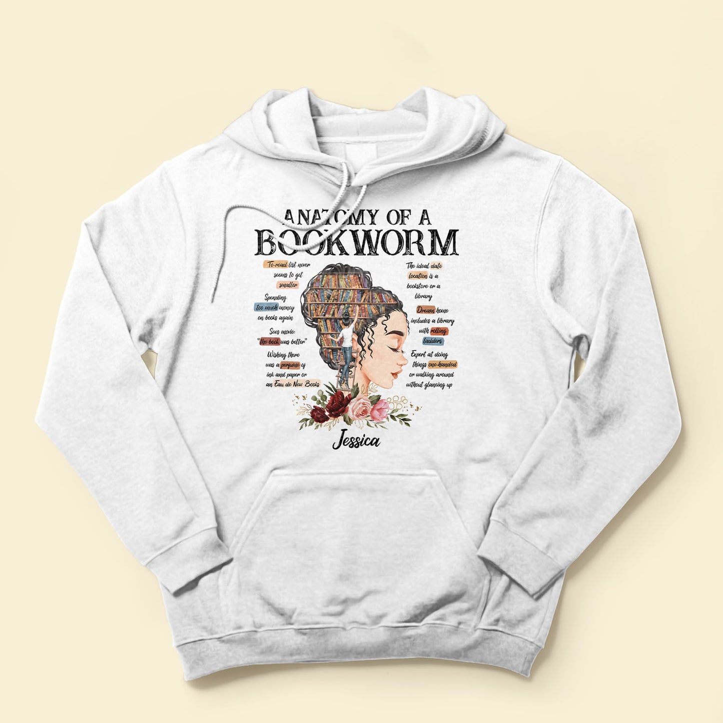 Anatomy Of A Bookworm - Personalized Shirt - Birthday, Funny Gift For Bookworn, Book Lovers, Reading Lovers