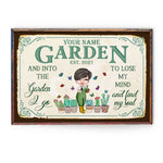And Into The Garden I Go - Personalized Poster/Canvas - Birthday Gift For Gardener - Cartoon Farmer