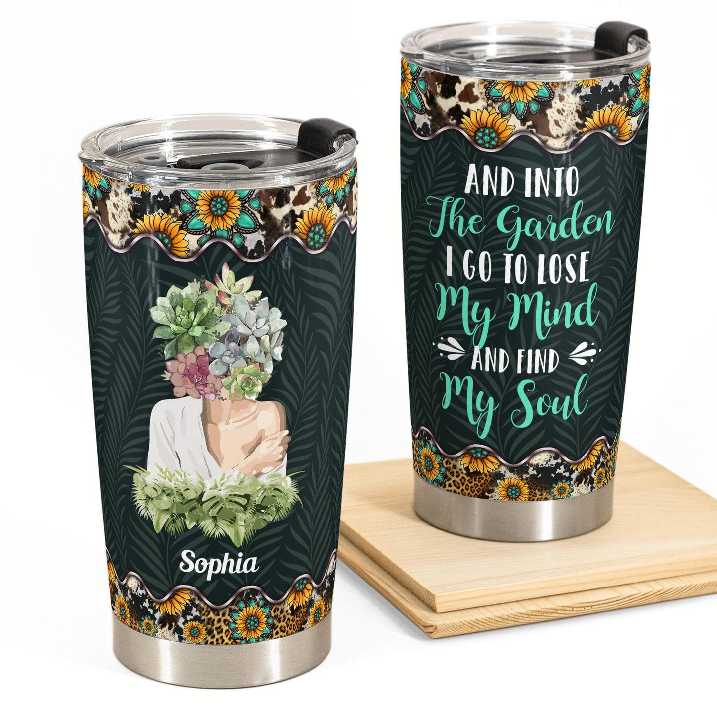 And Into The Garden I Go - Personalized Tumbler Cup - Birthday Gift For Gardener, Garden Lover, Plant Mom