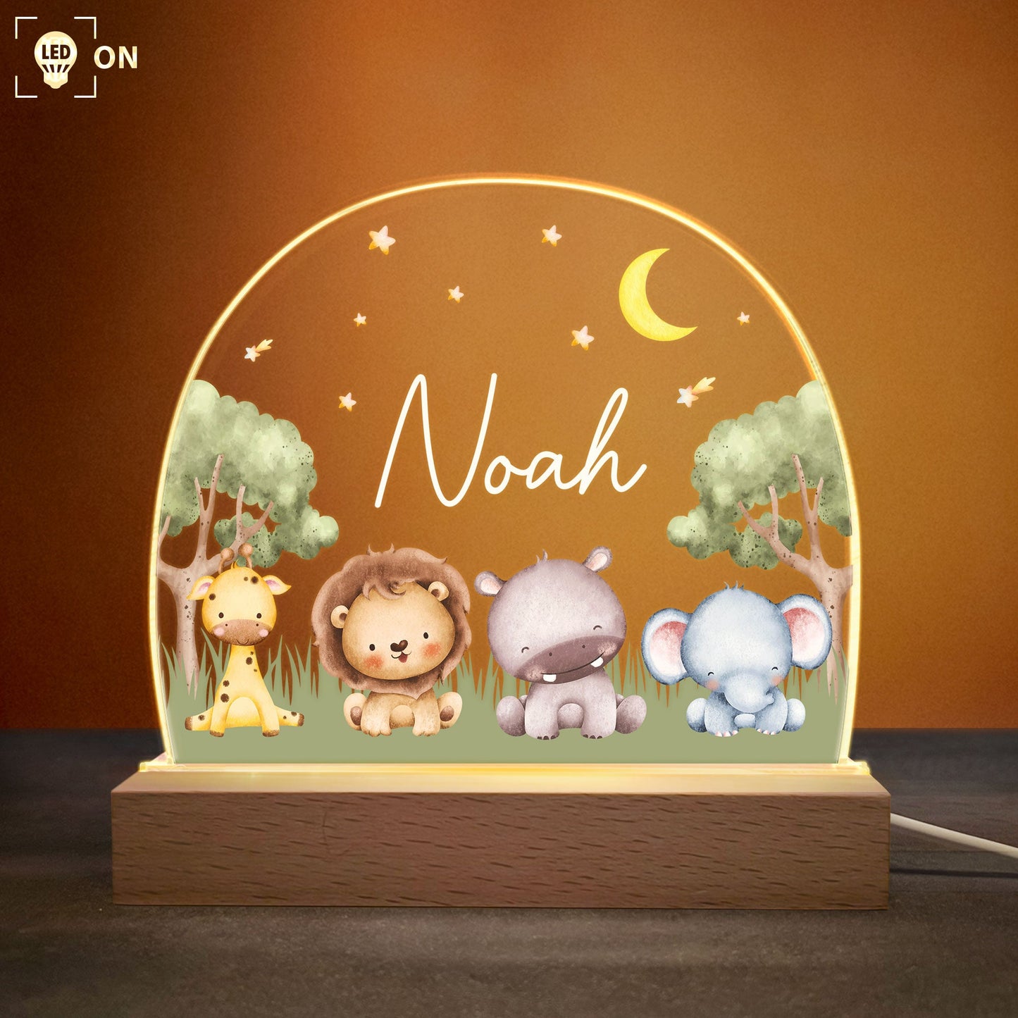 Animal Kid Night Light - Personalized LED Light