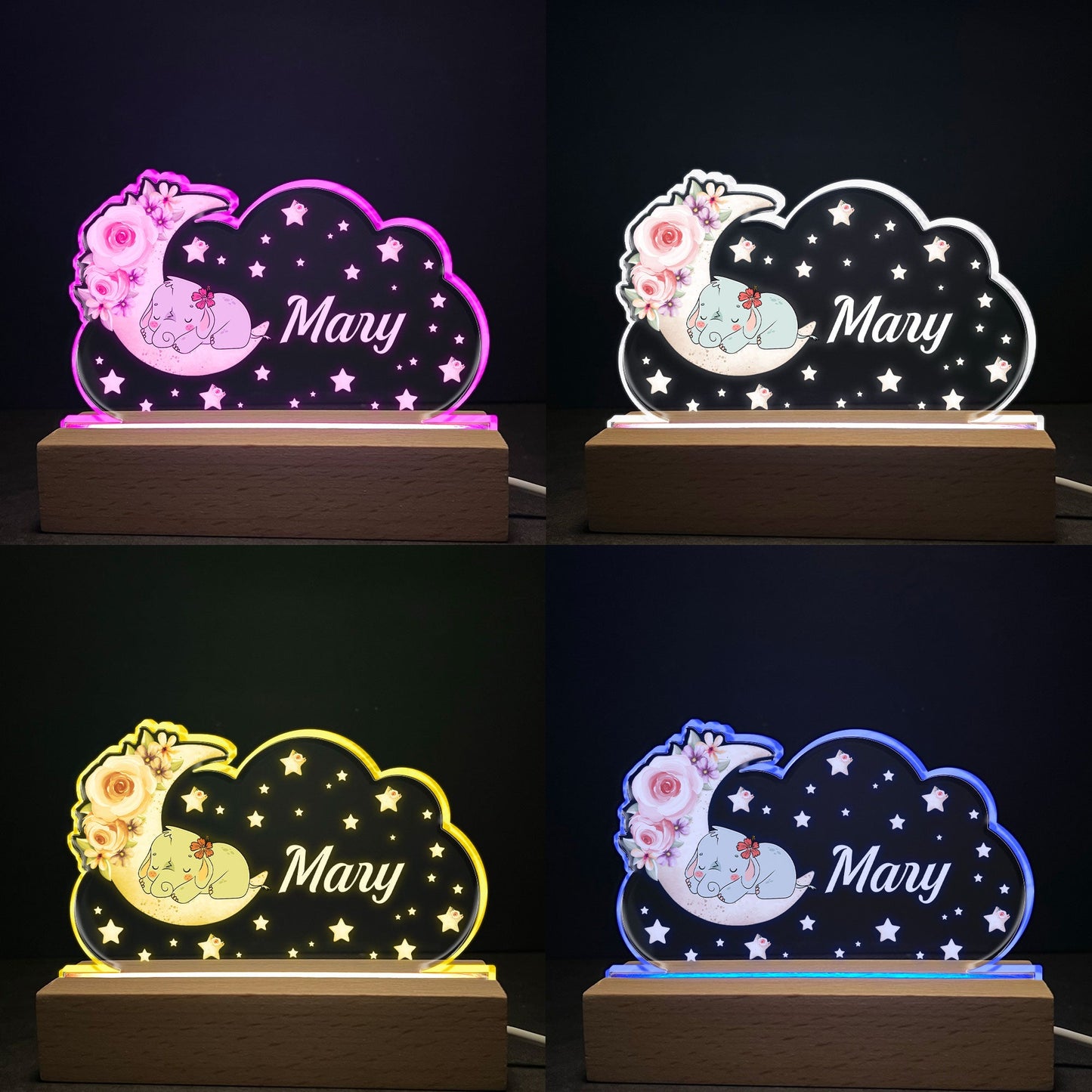 Animal Sleeping Kid Night Light - Personalized LED Light