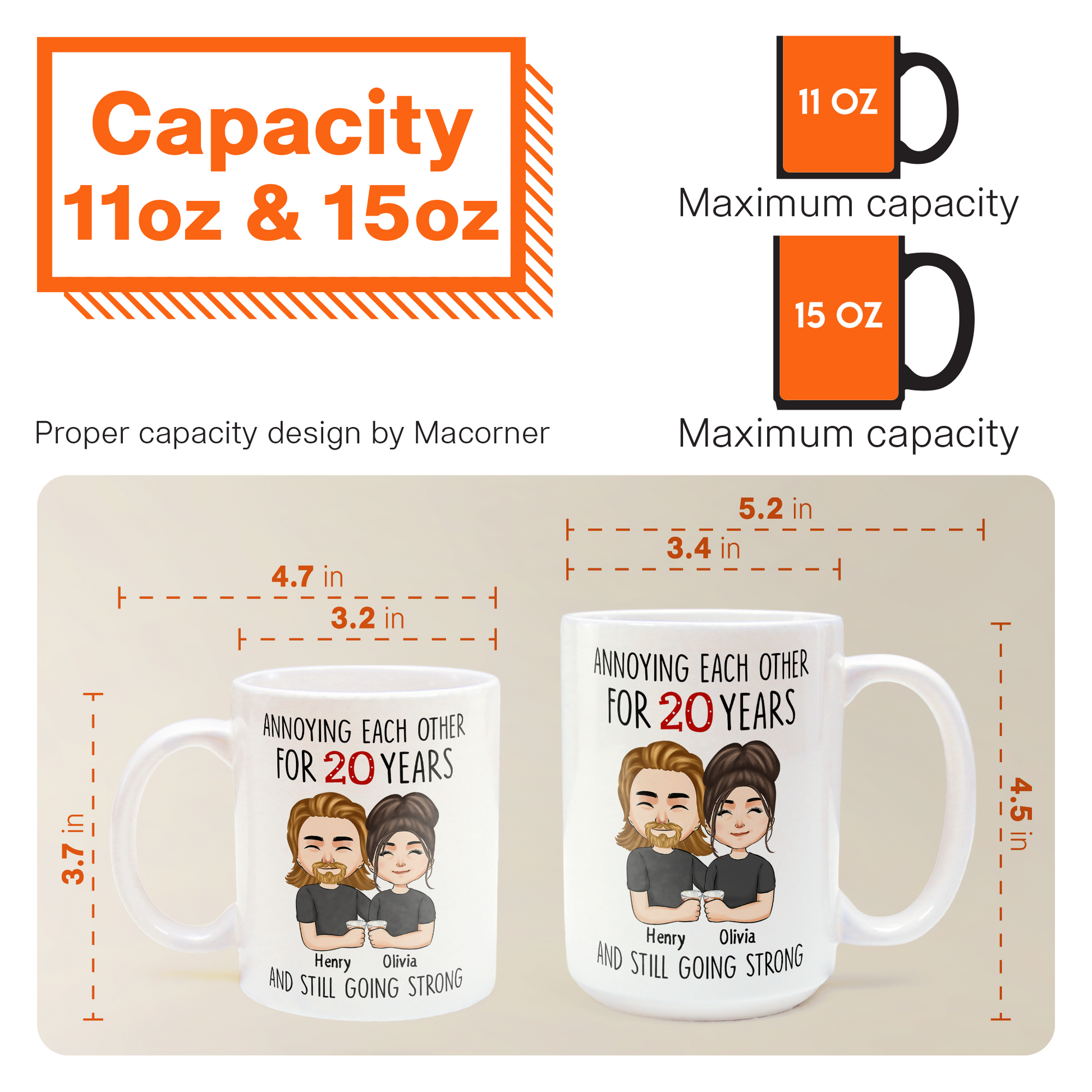 Personalized Couple Unbreakable Mugs - Happy Personalized Gifts