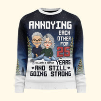 Annoying Each Other - Personalized Ugly Sweater