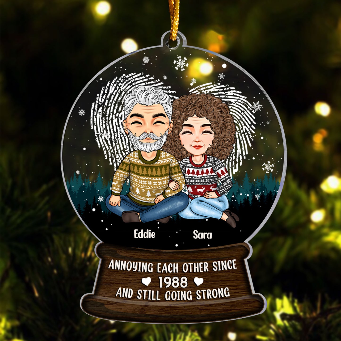 Annoying Each Other Since - Personalized Custom Shaped Acrylic Ornament