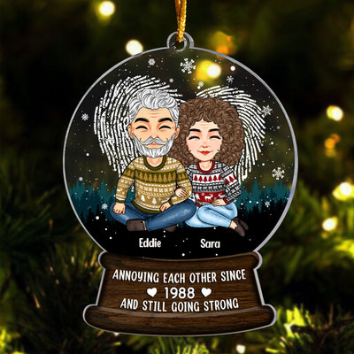 Annoying Each Other Since - Personalized Custom Shaped Acrylic Ornament