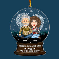 Annoying Each Other Since - Personalized Custom Shaped Acrylic Ornament