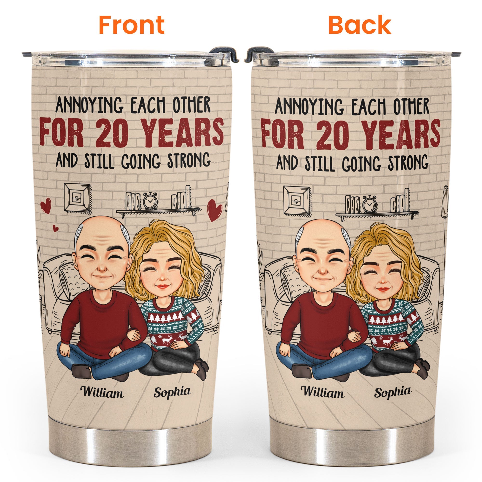 Annoying Each Other For Many Years - Personalized Tumbler Cup