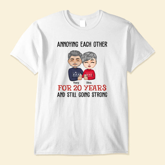 Annoying Each Other - Personalized Shirt - Christmas Gifts For Wife, Husband, Mom, Dad