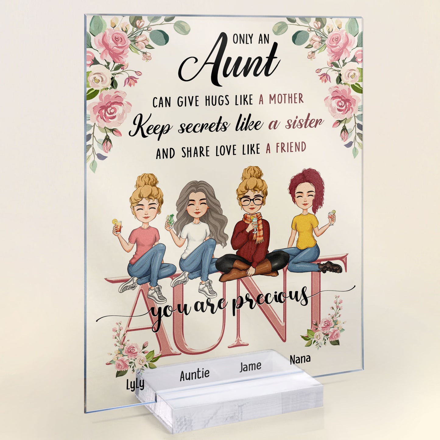 Aunt, You Are Precious - Personalized Acrylic Plaque