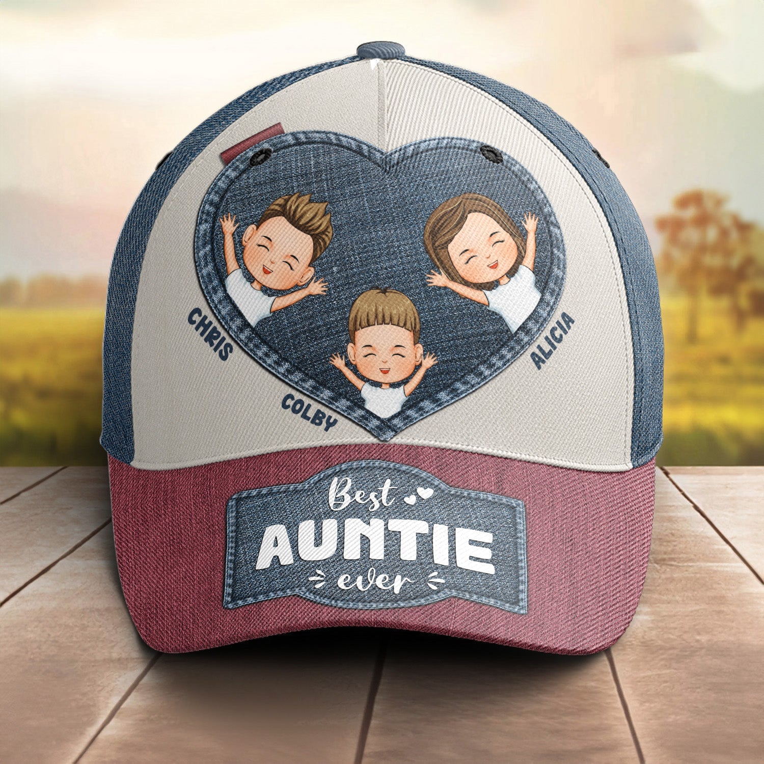 Auntie Cap Gift For Auntie - Personalized Classic Cap