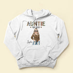 Auntie Est. (Year) - Personalized Shirt - Newly Birth Gift For Aunt, Sister, Family