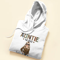 Auntie Est. (Year) - Personalized Shirt - Newly Birth Gift For Aunt, Sister, Family
