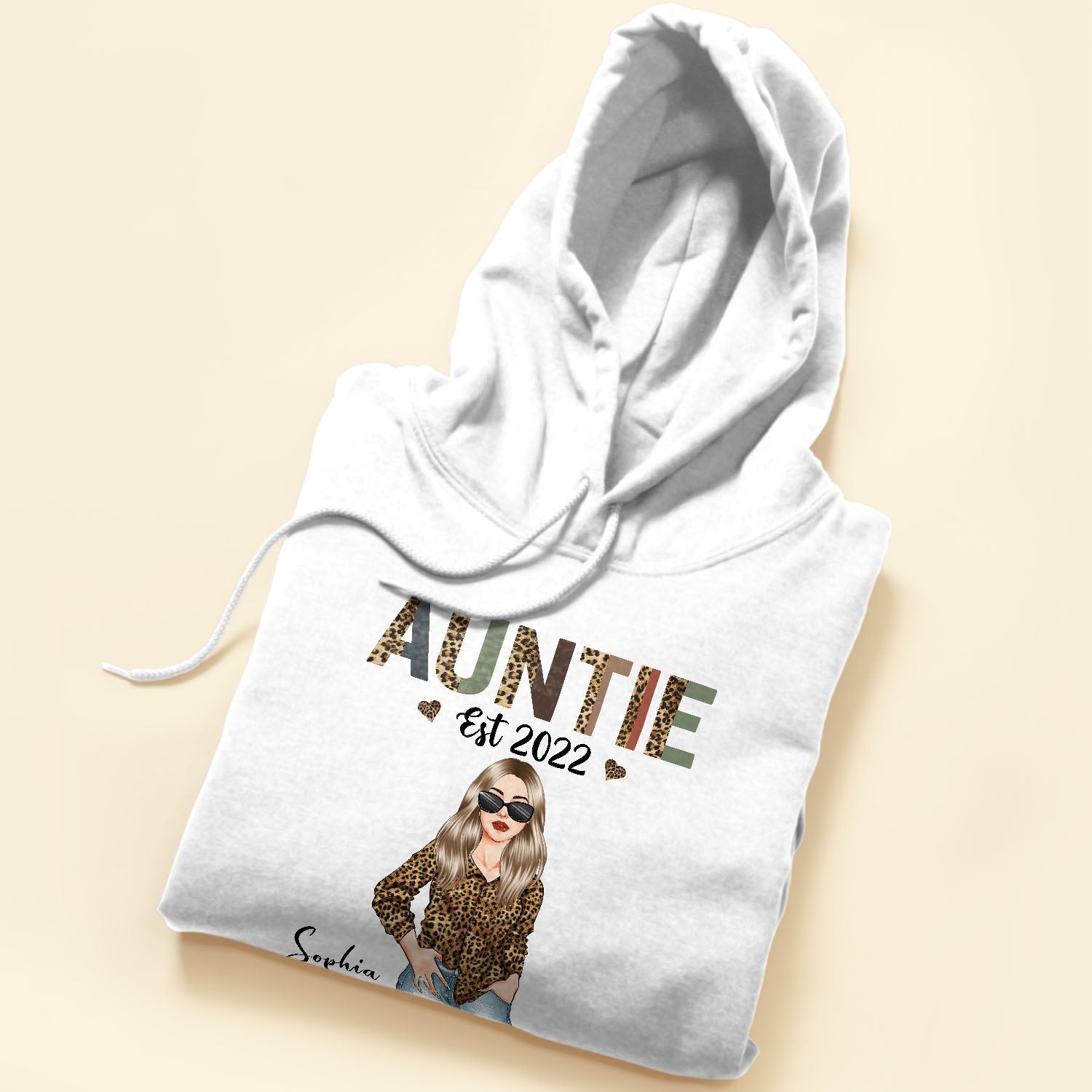 Auntie Est. (Year) - Personalized Shirt - Newly Birth Gift For Aunt, Sister, Family