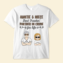 Auntie-Niece-Partner-In-Crime-Personalized-Shirt-Gift-For-Aunt-Woman-And-Kid-Illustration