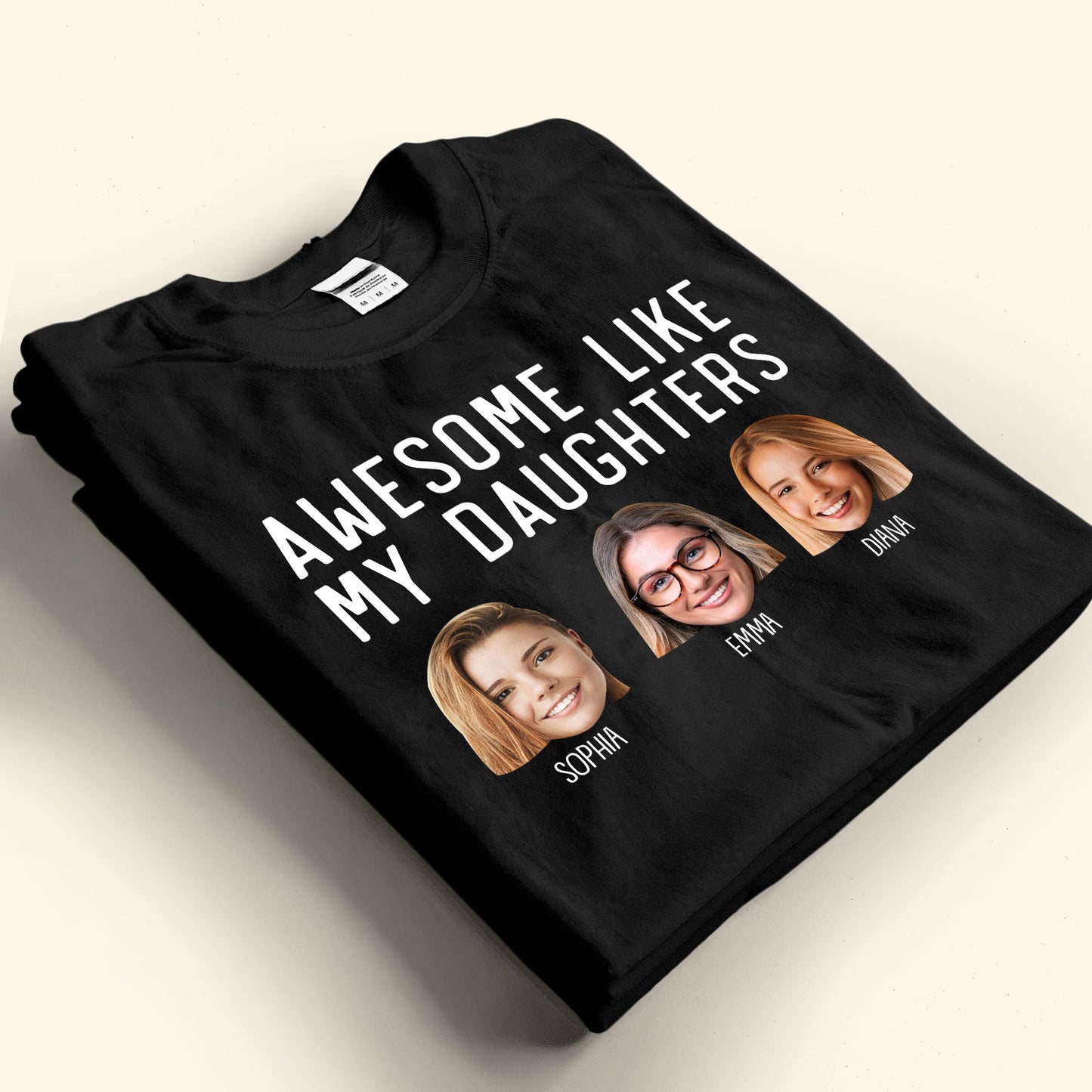 Awesome Like My Daughters - Personalized Photo Shirt