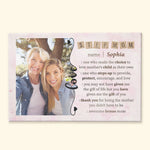 Awesome Bonus Mom - Personalized Poster/Wrapped Canvas - Birthday Gift Mother's Day Gift For Bonus Mom, Step Mom