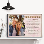 Awesome Bonus Mom - Personalized Poster/Wrapped Canvas - Birthday Gift Mother's Day Gift For Bonus Mom, Step Mom