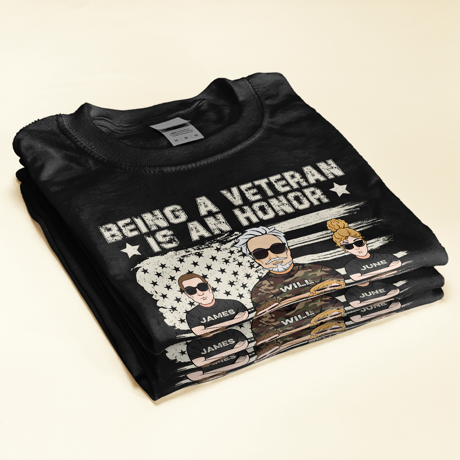 Being A Grandpa Is Priceless - Personalized Shirt - Father's Day, Birthday Gift For Veteran, Army Dad, Grandpa, Grandfather - From Son, Daughter, Granddaughters, Grandsons