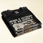 Being A Grandpa Is Priceless - Personalized Shirt - Father's Day, Birthday Gift For Veteran, Army Dad, Grandpa, Grandfather - From Son, Daughter, Granddaughters, Grandsons