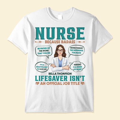Lifesaver Isn't An Official Job Title - Personalized Shirt - Birthday Gift For Doctor, Nurse, Colleagues, Funny Gift