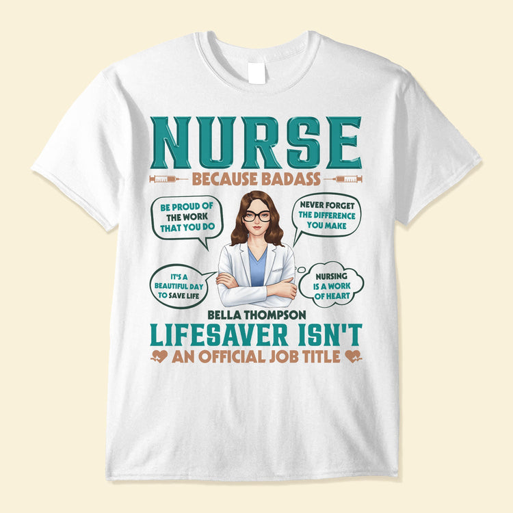 Lifesaver Isn't An Official Job Title - Personalized Shirt - Birthday Gift For Doctor, Nurse, Colleagues, Funny Gift
