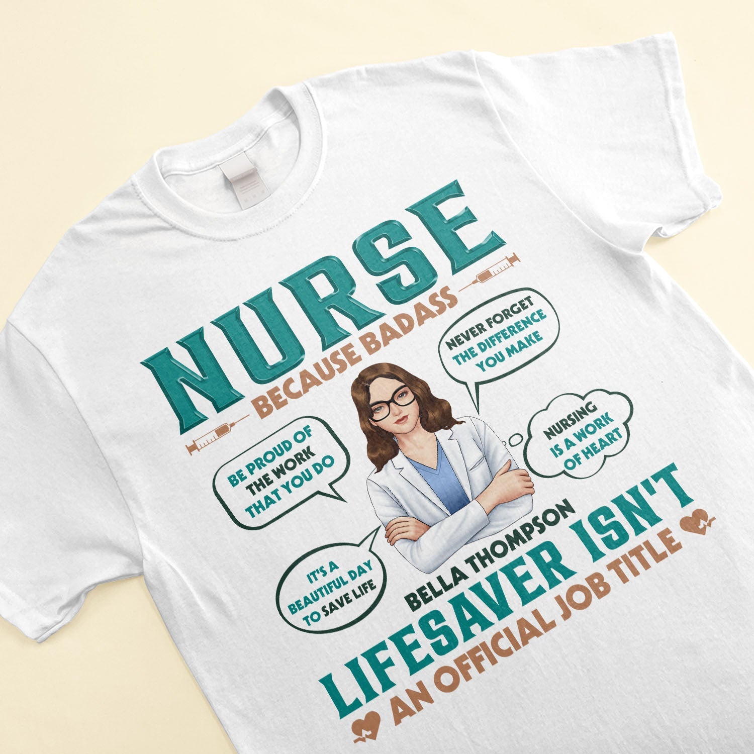 Lifesaver Isn't An Official Job Title - Personalized Shirt - Birthday Gift For Doctor, Nurse, Colleagues, Funny Gift