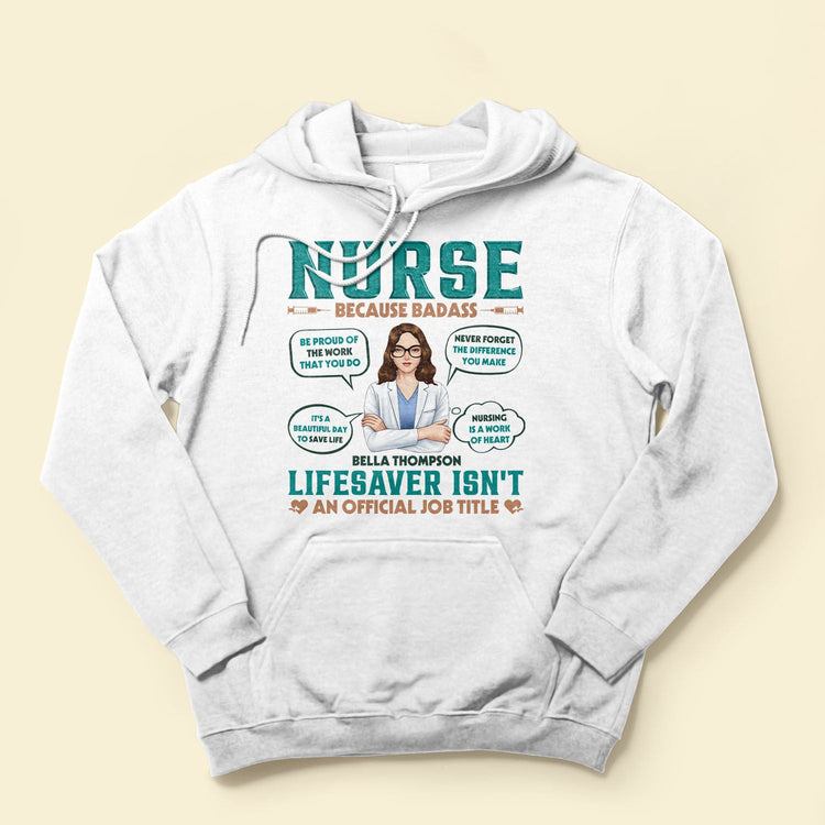 Lifesaver Isn't An Official Job Title - Personalized Shirt - Birthday Gift For Doctor, Nurse, Colleagues, Funny Gift