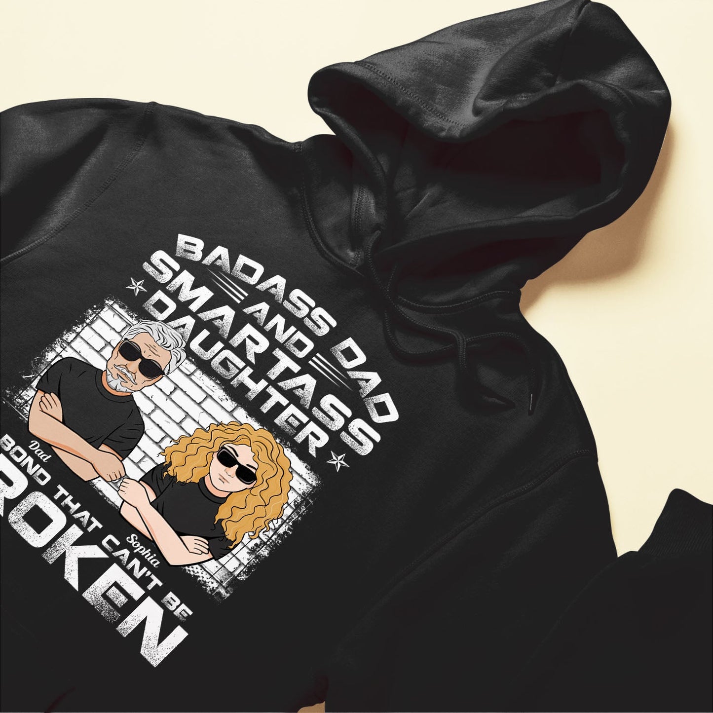 Badass Dad And Smartass Daughter - Personalized Shirt