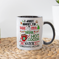 Bake Stuff Drink Hot Cocoa - Personalized Accent Mug