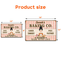Baking Co. Made With Love - Personalized Metal Sign