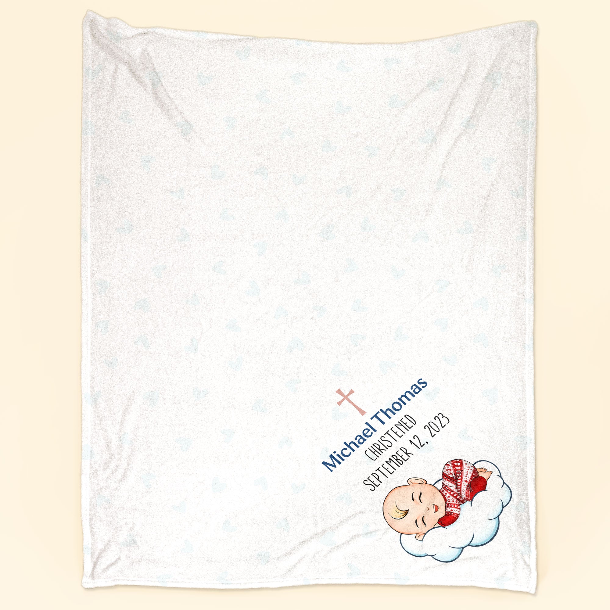 Baptism Gifts For Boys - Personalized Baby Blanket